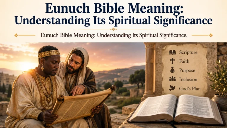 Eunuch Bible Meaning: Understanding Its Spiritual Significance