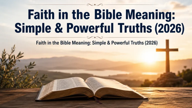 Faith in the Bible Meaning: Simple & Powerful Truths