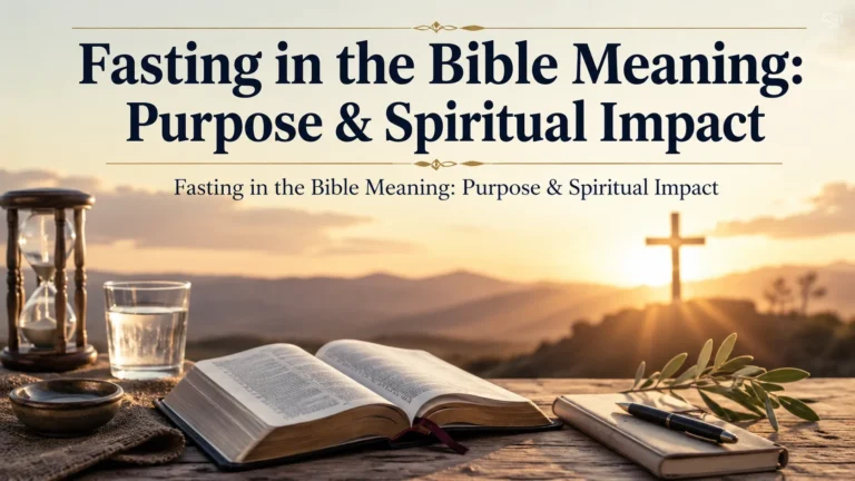 Fasting in the Bible Meaning: Purpose & Spiritual Impact