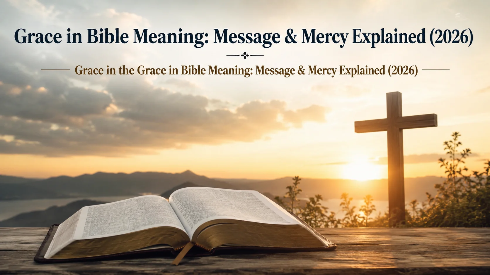 Grace in Bible Meaning: Message & Mercy Explained