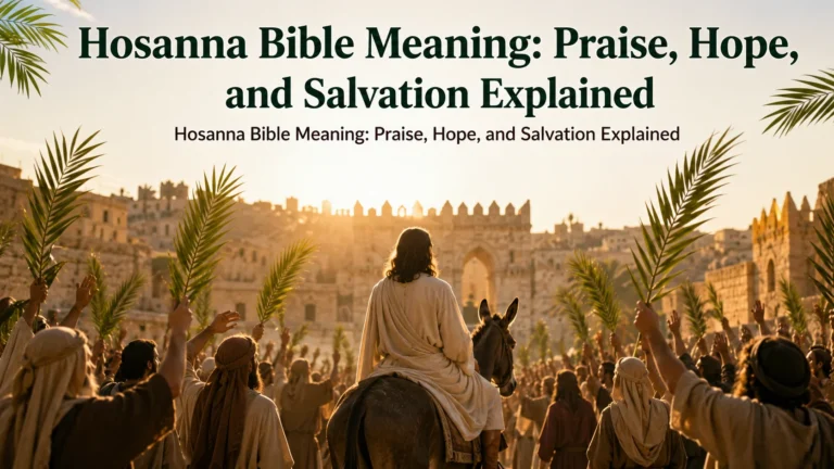 Hosanna Bible Meaning: Praise, Hope, and Salvation Explained