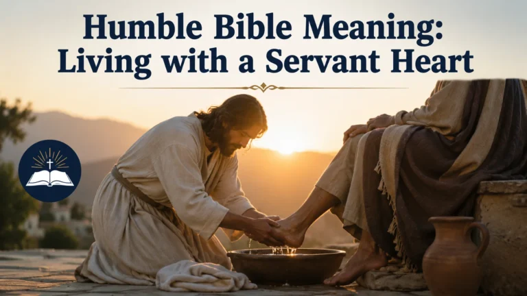 Humble Bible Meaning: Living with a Servant Heart