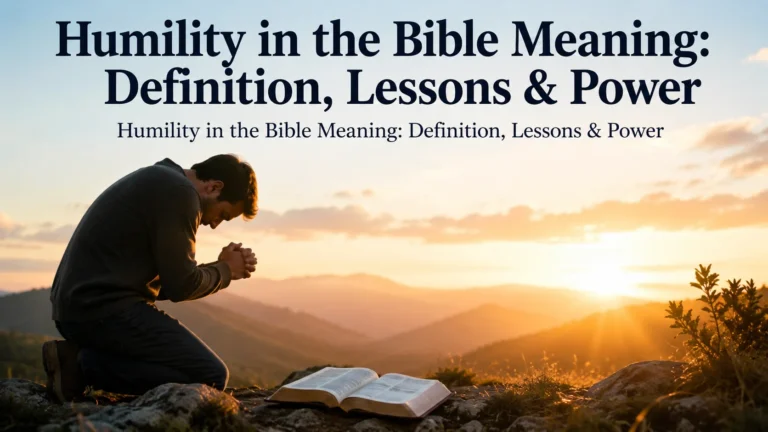 Humility in the Bible Meaning: Definition, Lessons & Power