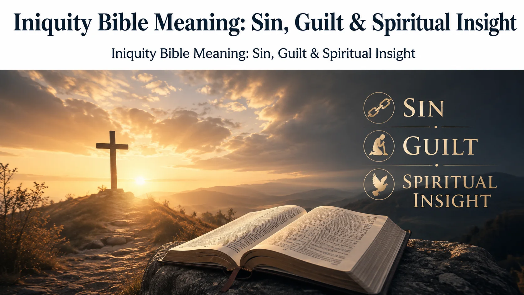 Iniquity Bible Meaning: Sin, Guilt & Spiritual Insight