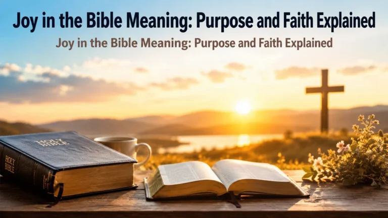 Joy in the Bible Meaning: Purpose and Faith Explained