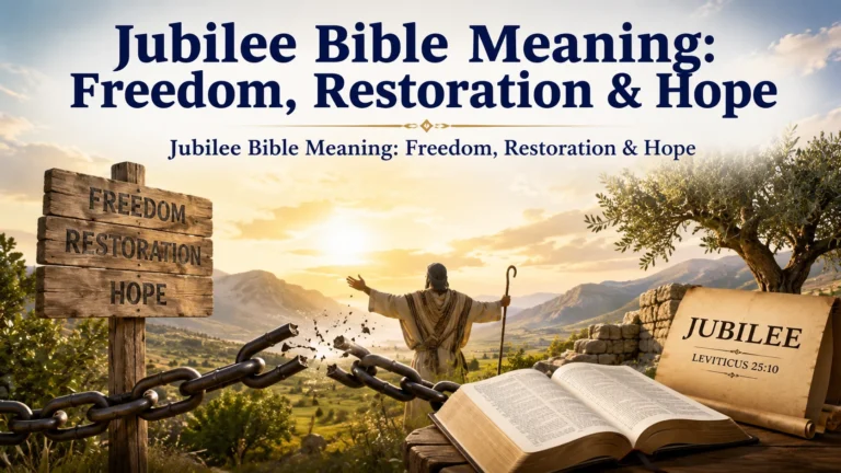 Jubilee Bible Meaning: Freedom, Restoration & Hope