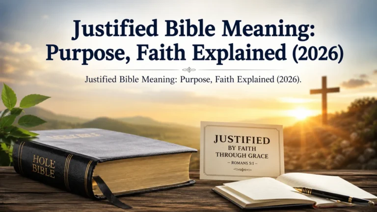 Justified Bible Meaning: Purpose, Faith Explained