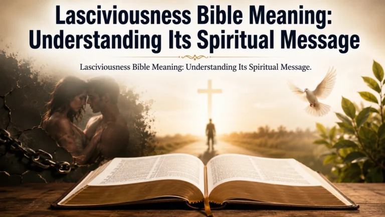 Lasciviousness Bible Meaning: Understanding Its Spiritual Message