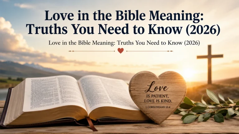  Love in the Bible Meaning: Truths You Need to Know