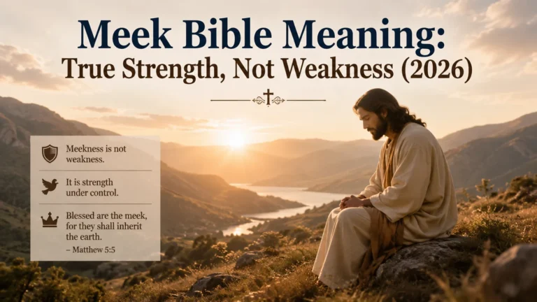 Meek Bible Meaning: True Strength, Not Weakness (2026)