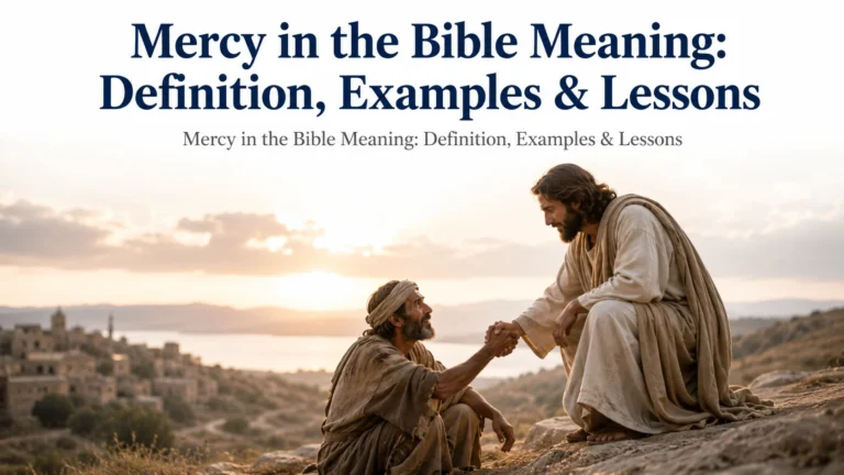Mercy in the Bible Meaning: Definition, Examples & Lessons