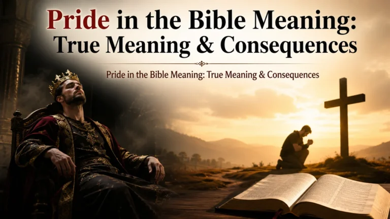 Pride in the Bible Meaning: True Meaning & Consequences