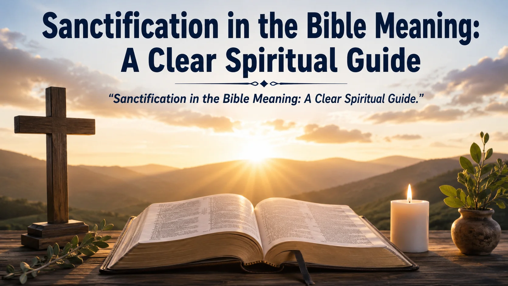 Sanctification in the Bible Meaning: A Clear Spiritual Guide
