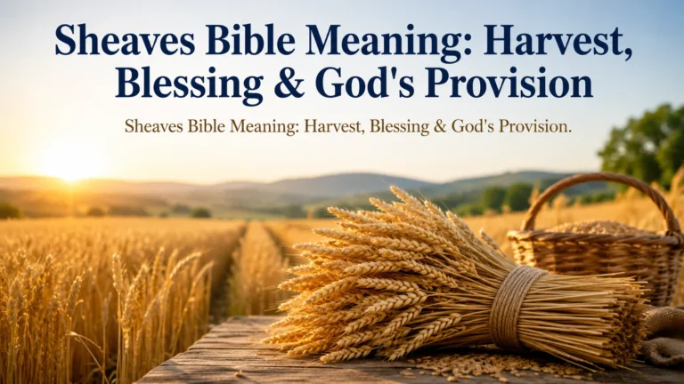 Sheaves Bible Meaning: Harvest, Blessing & God's Provision