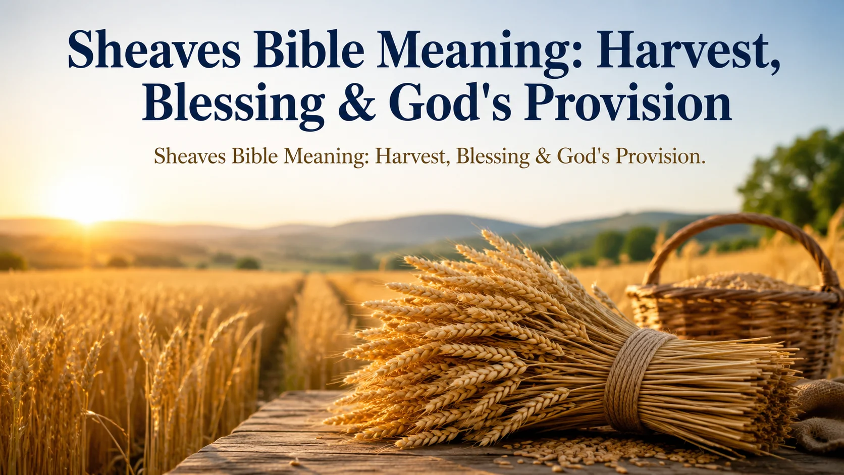 Sheaves Bible Meaning: Harvest, Blessing & God's Provision