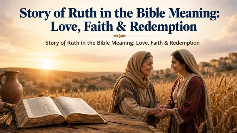 Story of Ruth in the Bible Meaning: Love