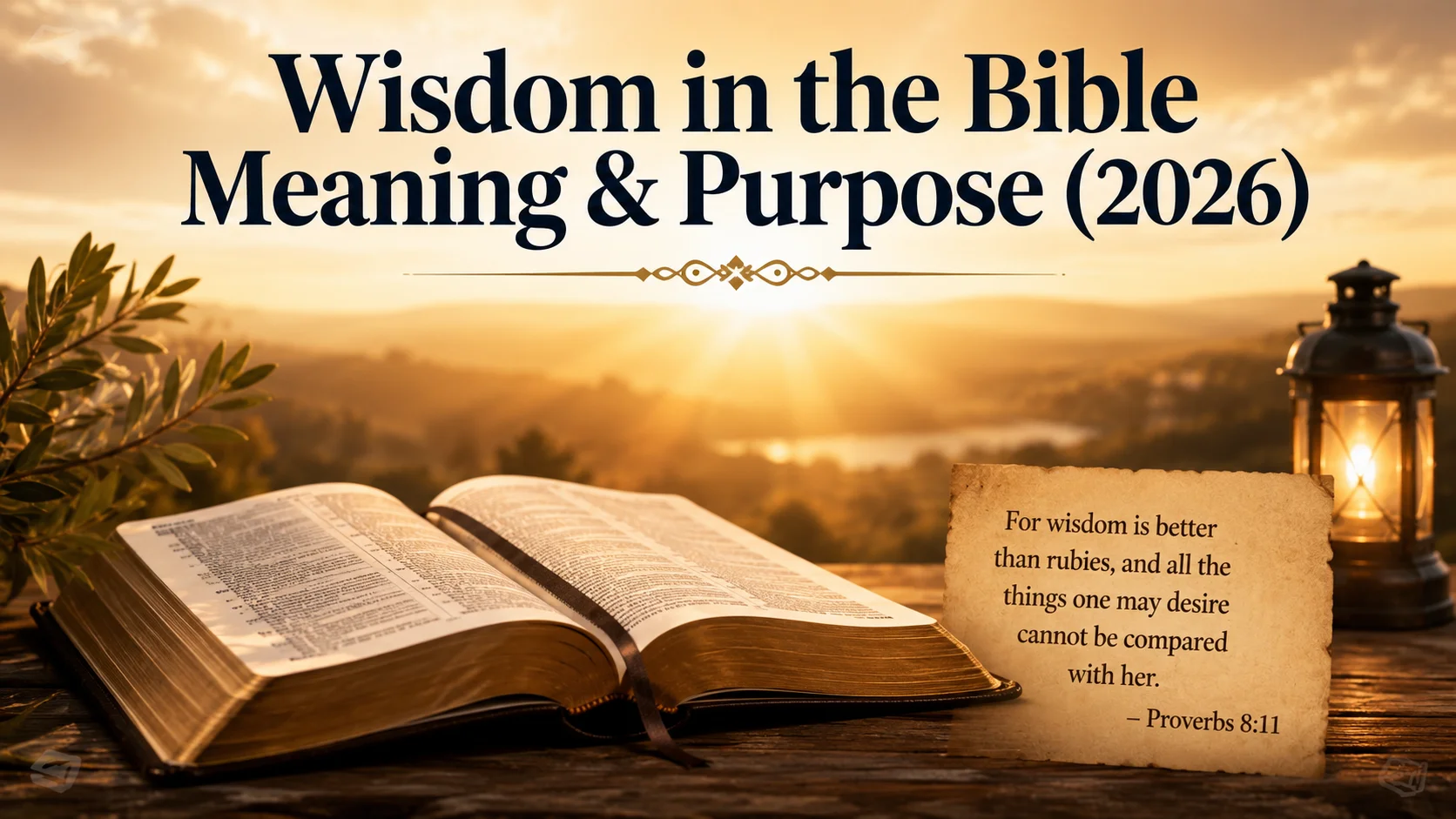 Wisdom in the Bible Meaning & Purpose