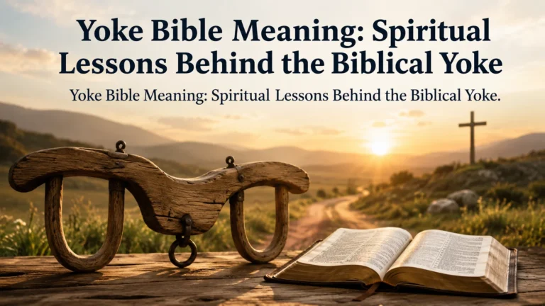 Yoke Bible Meaning: Spiritual Lessons Behind the Biblical Yoke