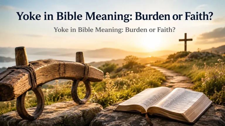 Yoke in Bible Meaning: Burden or Faith?