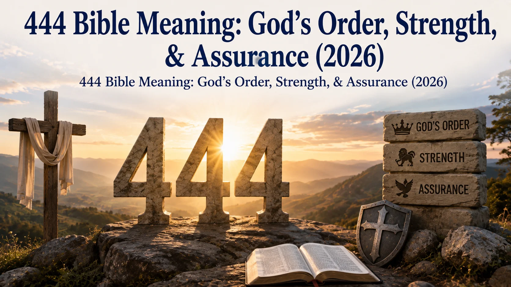 444 Bible Meaning: God’s Order, Strength, & Assurance