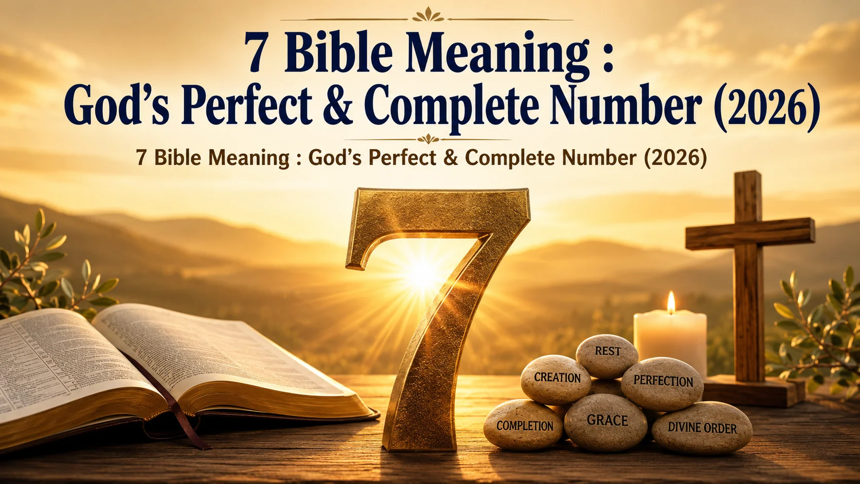 7 Bible Meaning : God’s Perfect & Complete Number