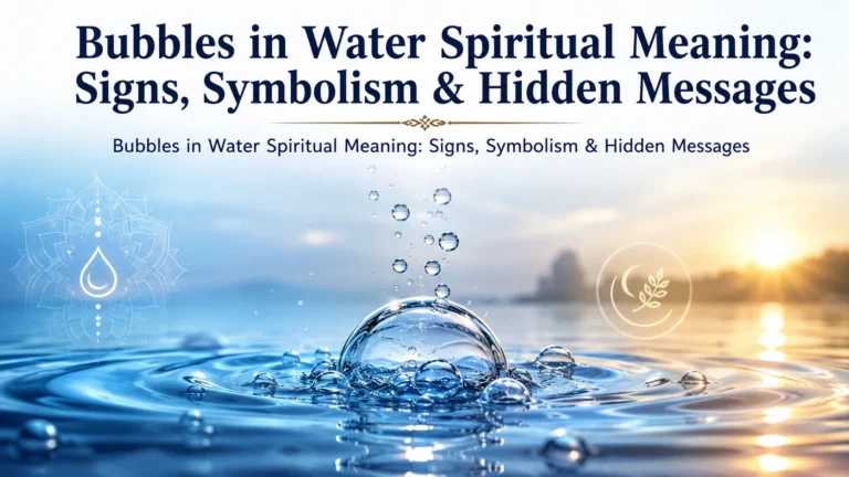 Bubbles in Water Spiritual Meaning: Signs, Symbolism & Hidden Messages