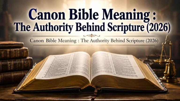 Canon Bible Meaning : The Authority Behind Scripture