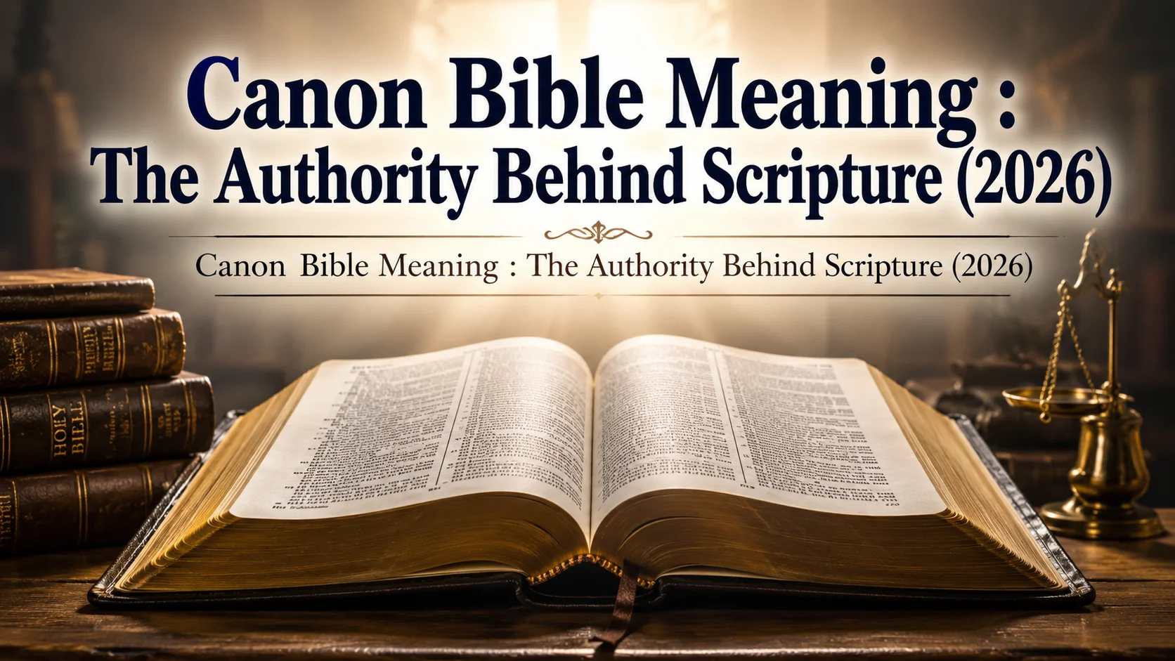 Canon Bible Meaning : The Authority Behind Scripture