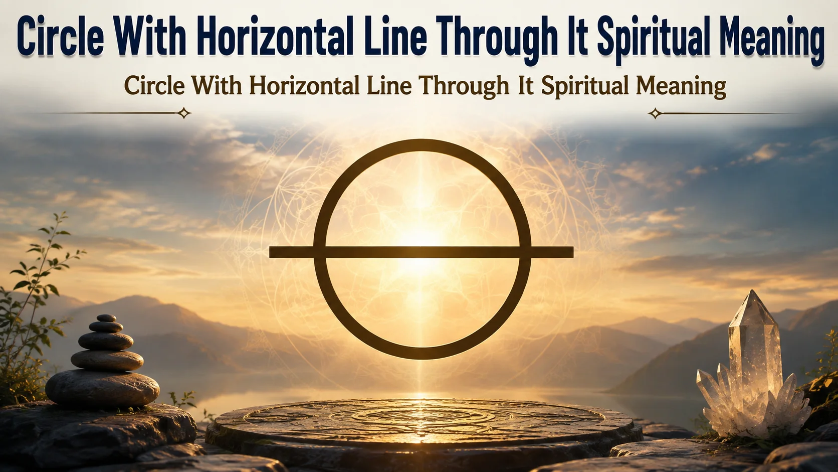 Circle With Horizontal Line Through It Spiritual Meaning