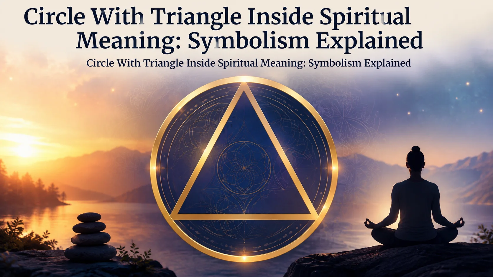 Circle With Triangle Inside Spiritual Meaning: Symbolism Explained