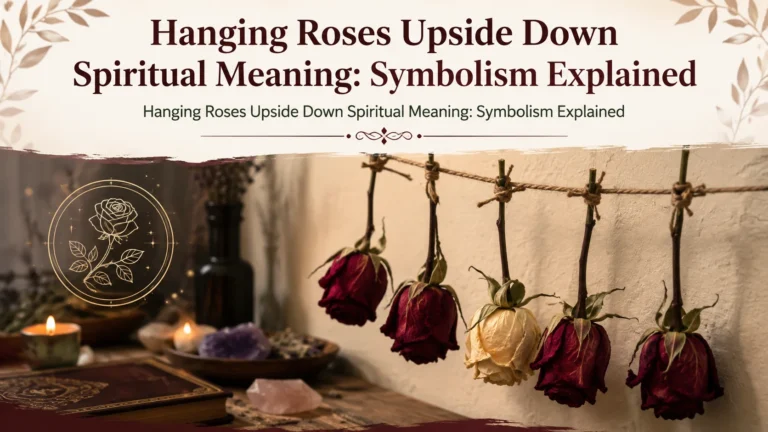 Hanging Roses Upside Down Spiritual Meaning: Symbolism Explained