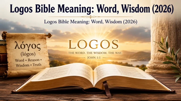 Logos Bible Meaning: Word, Wisdom