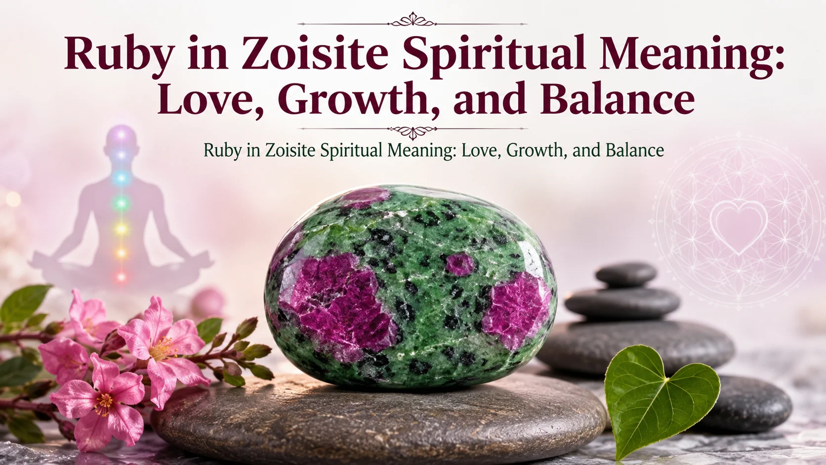 Ruby in Zoisite Spiritual Meaning: Love, Growth, and Balance