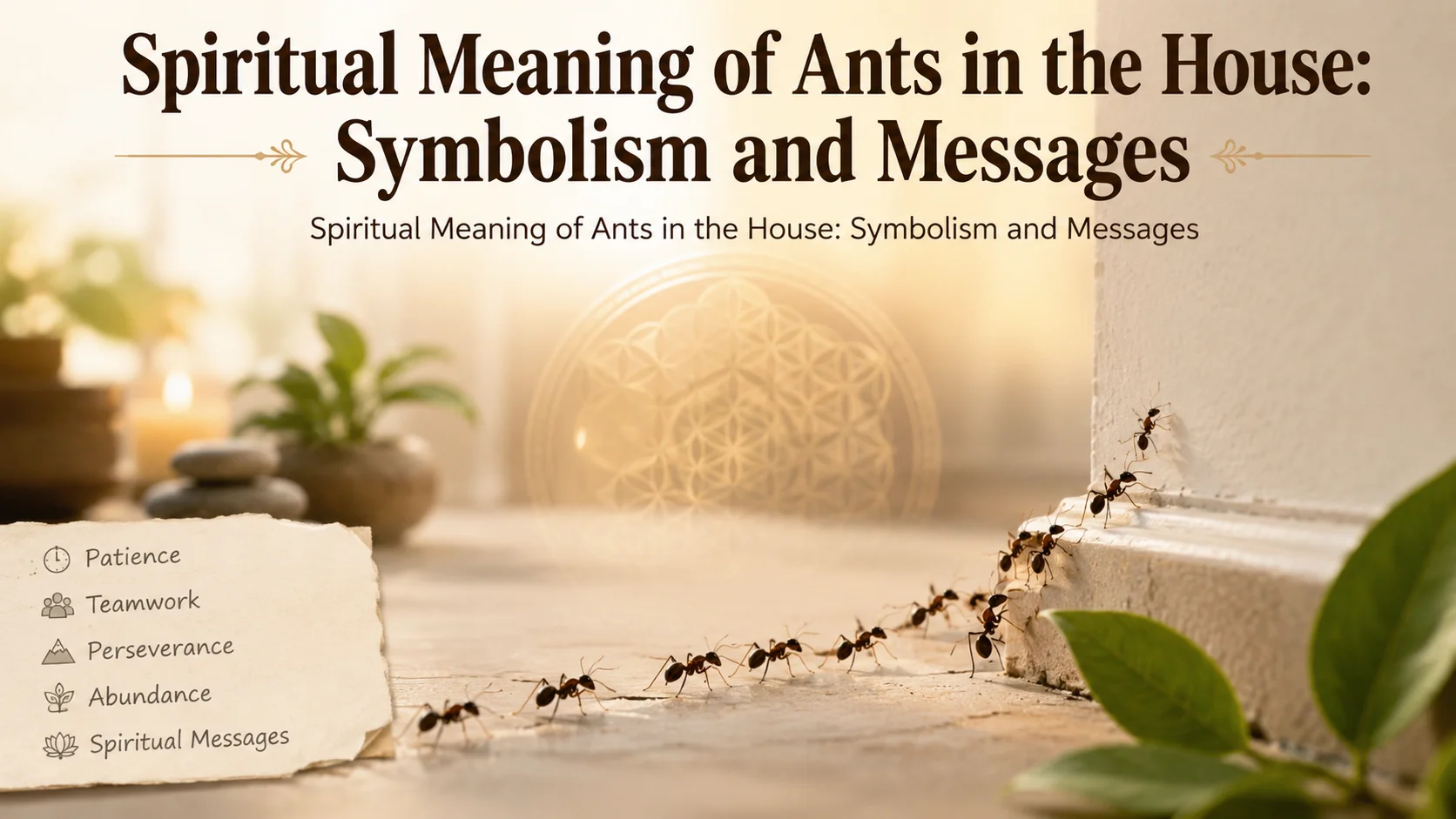 Spiritual Meaning of Ants in the House: Symbolism and Messages