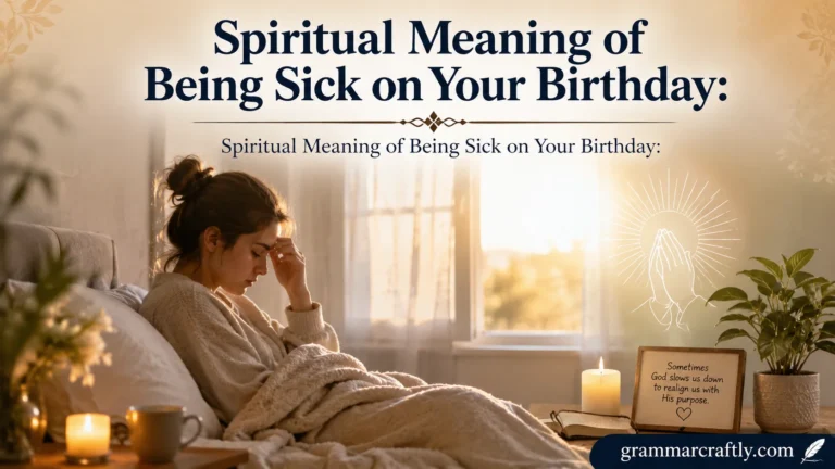 Spiritual Meaning of Being Sick on Your Birthday