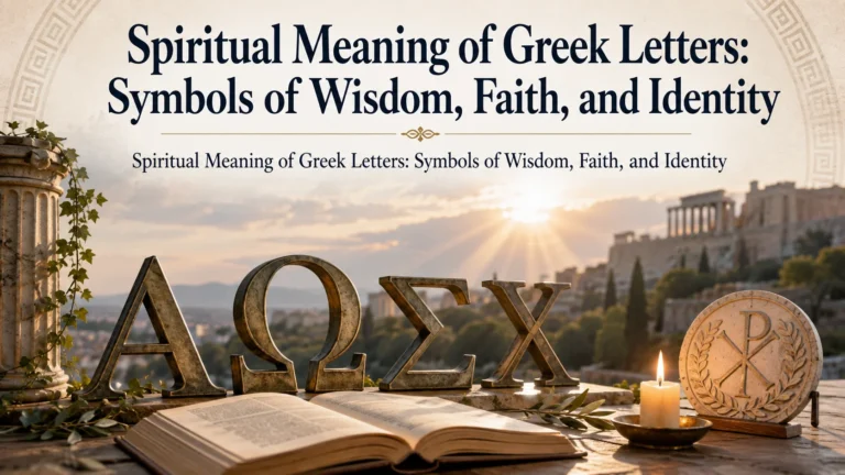 Spiritual Meaning of Greek Letters: Symbols of Wisdom, Faith, and Identity