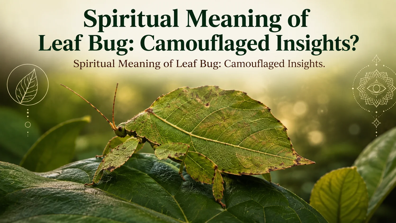 Spiritual Meaning of Leaf Bug: Camouflaged Insights
