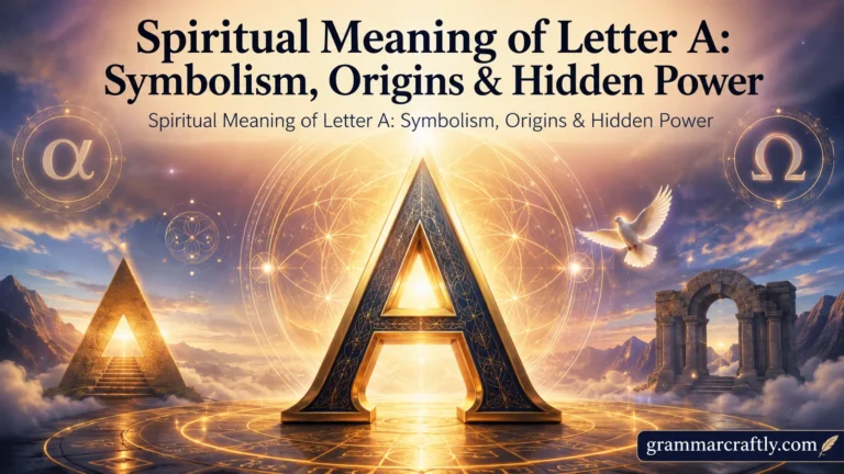 Spiritual Meaning of Letter A: Symbolism, Origins & Hidden Power