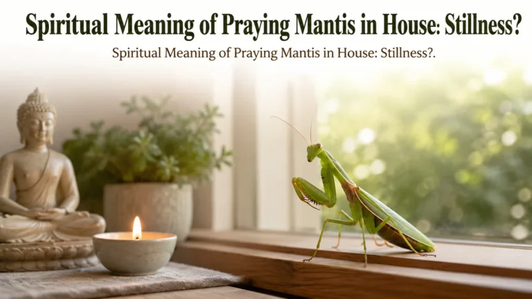Spiritual Meaning of Praying Mantis in House: Stillness