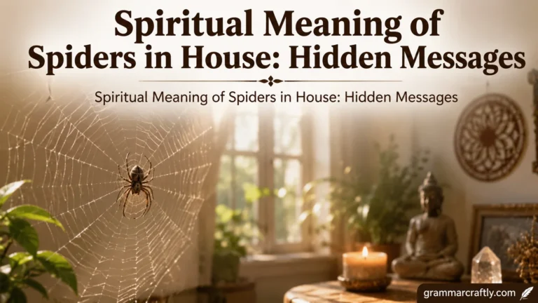 Spiritual Meaning of Spiders in House: Hidden Messages