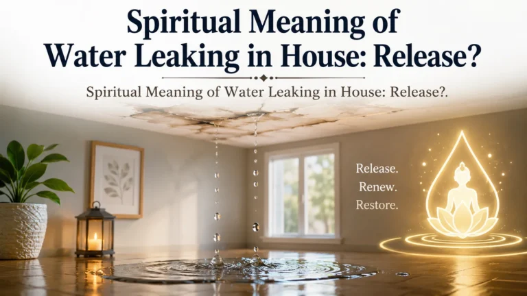 Spiritual Meaning of Water Leaking in House