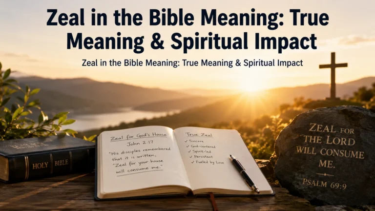 Zeal in the Bible Meaning: True Meaning & Spiritual Impact