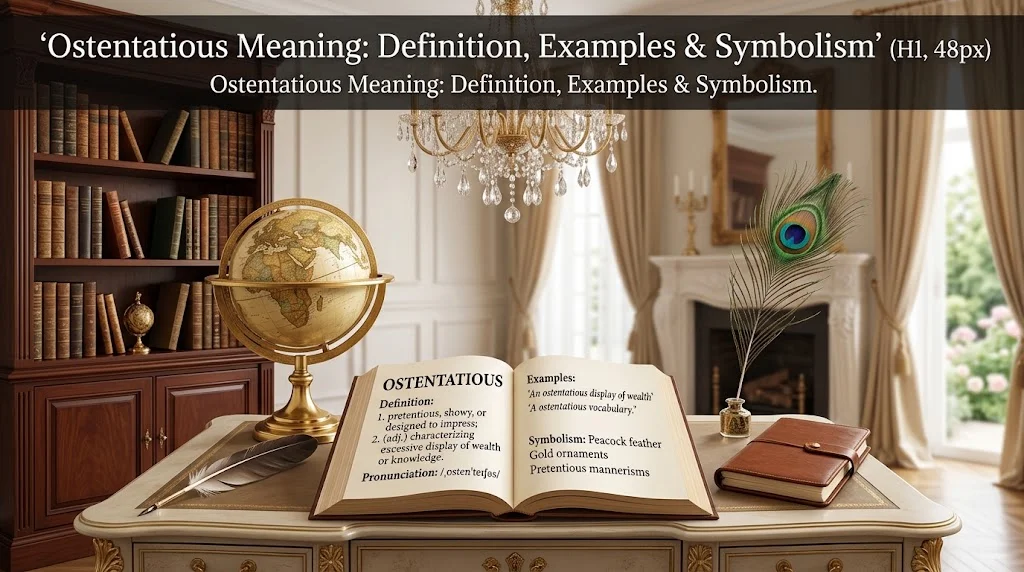 Ostentatious Meaning: Definition, Examples & Symbolism