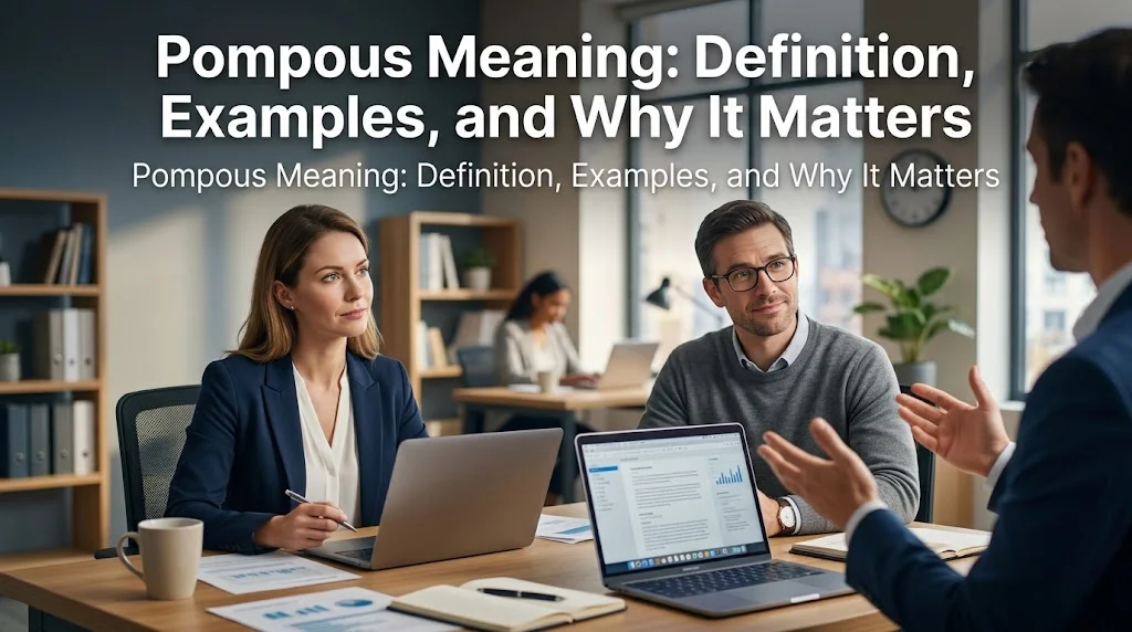 Pompous Meaning: Definition, Examples, and Why It Matters