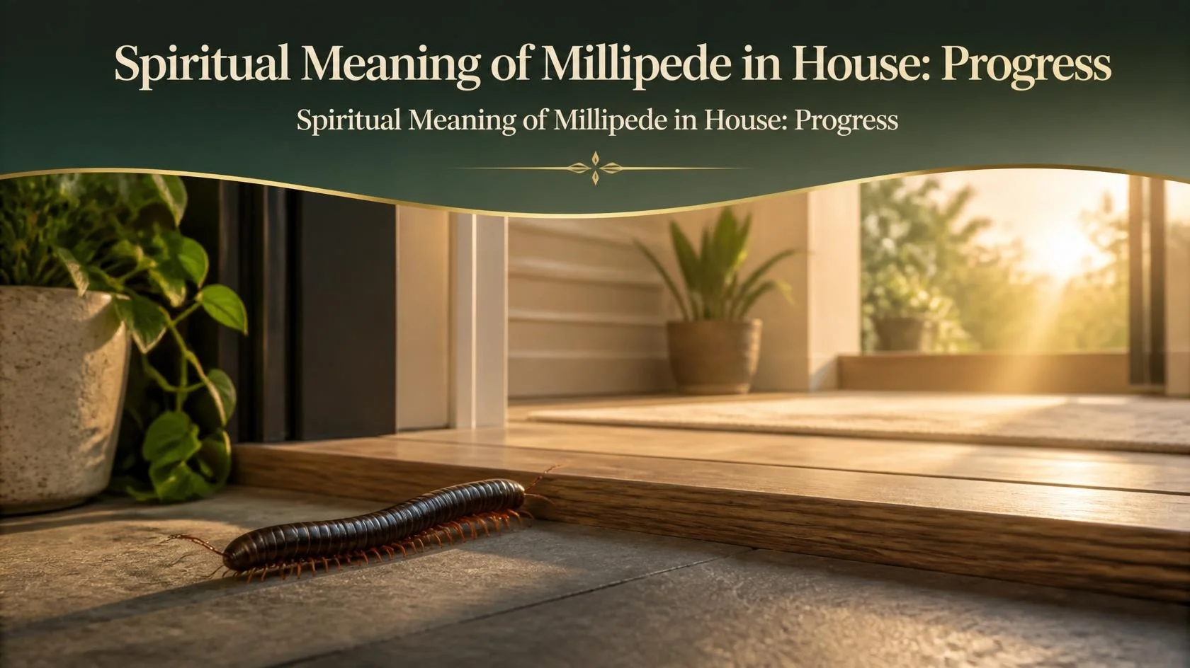 Spiritual Meaning of Millipede in House: Progress