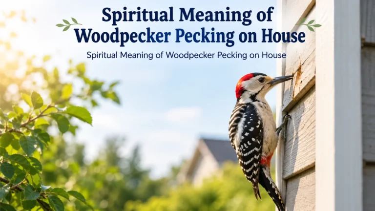 Spiritual Meaning of Woodpecker Pecking on House