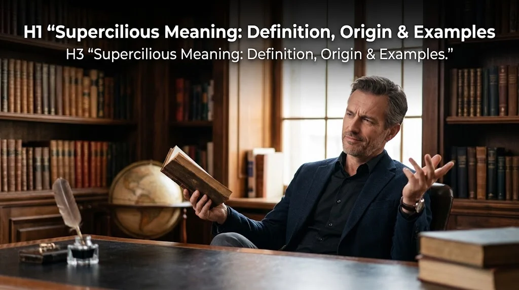 Supercilious Meaning: Definition, Origin & Examples