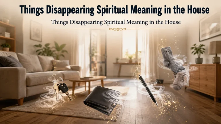 Things Disappearing Spiritual Meaning in the House