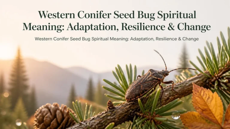 Western Conifer Seed Bug Spiritual Meaning: Adaptation, Resilience & Change