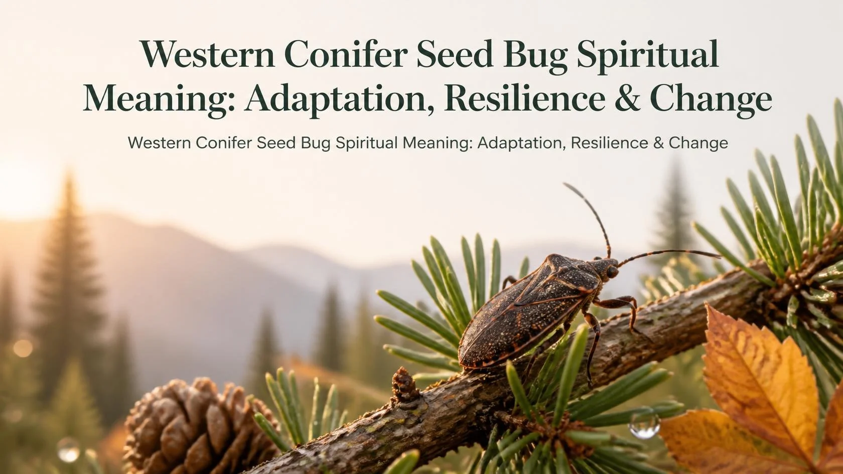 Western Conifer Seed Bug Spiritual Meaning: Adaptation, Resilience & Change